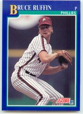 1991 Score #524 Bruce Ruffin  Philadelphia Phillies
