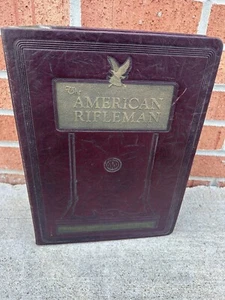 NRA The AMERICAN RIFLEMAN 1954 Magazine w/ Faux Leather Binder All 12 Issues - Picture 1 of 10