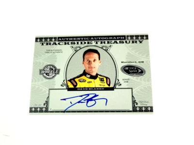 2008 Wheels Authentic Autographs Trackside Treasury Dave Blaney #DB - Image 1 of 2
