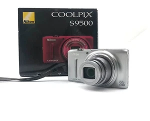 [Como Nueva] Cámara digital Nikon CoolPix S9500 plateada 18,1 MP 22x zoom JAPÓN - Imagen 1 de 10