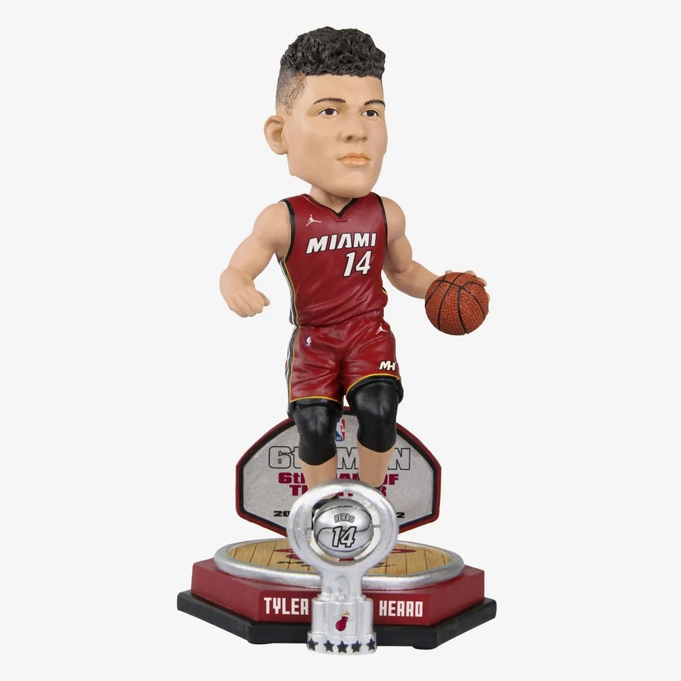 Tyler Herro Miami Heat 2022 Sixth Man Of The Year Bobblehead NBA Basketball - Image 1 of 1