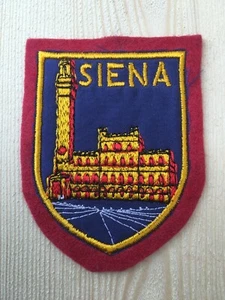 Patch toppa CM8X6 scudetto in stoffa ricamato città di Siena - Picture 1 of 3