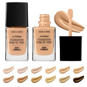 Wet n Wild Photo Focus Foundation Dewy, Ultra-Lightweight, Buildable, All Shades - Picture 1 of 6