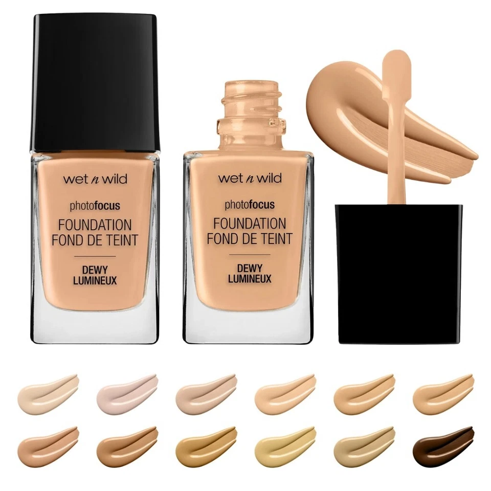 Wet n Wild Photo Focus Foundation Dewy, Ultra-Lightweight, Buildable, All Shades - Image 1 of 1