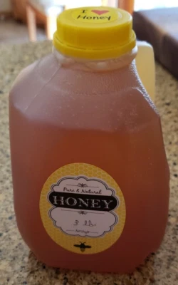 3 lbs 100% Raw, Pure, Unfiltered, Unheated Wisconsin Wildflower Honey SALE - Image 1 of 4