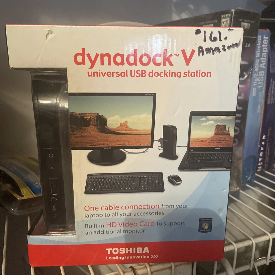 Toshiba Dynadock V #3PA3778U-1PRP Estación de Acoplamiento Universal USB 2.0 Nueva en Caja Foto 1 de 1