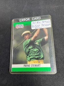 1990 Pro 1# Set Payne Stewart Golf Card Cut Error - Picture 1 of 5