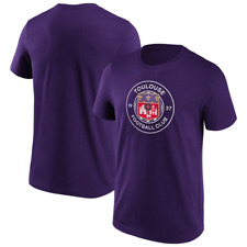 Toulouse Football Men's T-Shirt (Size S) Purple Crest Graphic T-Shirt - New