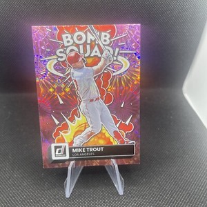 2022 Panini Donruss - Unleashed Pink Fireworks #UL-3 Mike Trout RARE SP 🔥