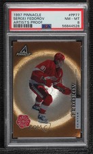 1997-98 Pinnacle Artist Proof Sergei Fedorov #PP77 PSA 8 HOF