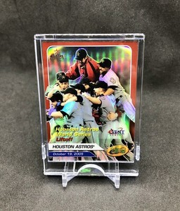 2005 eTopps Houston Astros “WORLD SERIES LIFTOFF” EVENT SERIES REFRACTOR SSP COA