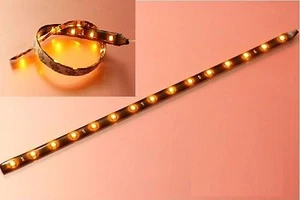 Barra LED de 30cm Vigas Tiras 12V Amarillo 1210 Iluminación Autoadhesiva  - Imagen 1 de 5