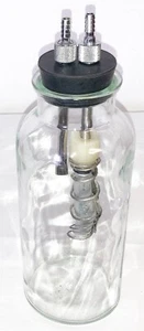 New Reusable Glass Suction Vacuum Pump Bottle Jar + Cap & Float - Free Shipping - Picture 1 of 1