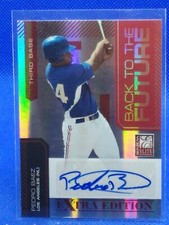 2010 Donruss Elite Extra Edition Back to the Future Signatures Pedro Baez Auto