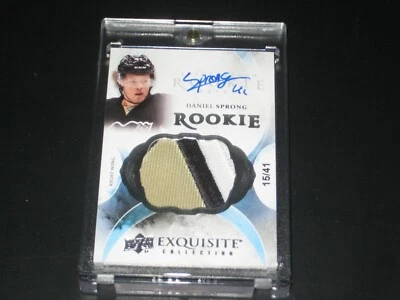 DANIEL SPRONG '15/16 The Cup EXQUISITE AUTOGRAPH PATCH rookie card card #/41 - Image 1 of 2