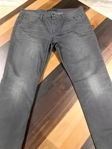 Joe's Size 38x34 Men The Brixton Straight + Narrow Black Denim Pocket Logo Jeans - Picture 1 of 12