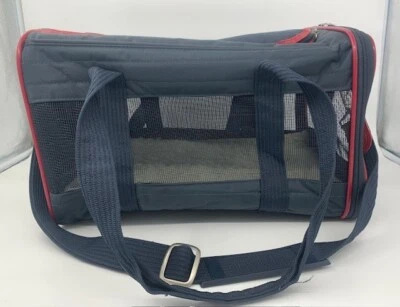 Transportador de mascotas Sherpa's Pet Trading Co. original mediano aprobado por aerolínea azul marino Foto 1 de 4