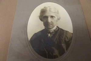 Antique B&W Photo Slide Chain Necklace Named Grandma Mrs.Tupper Wakefield Mass - Bild 1 von 3