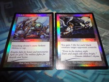 MTG Magic Foil Ardent Militia MP & Starlight HP/DMG 7th Seventh Edition