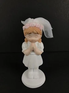 Loving Memories Collection Flower Girl 4.25” Figurine Praying Hands Figure - Picture 1 of 7