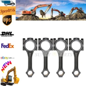 4 Piece Brand-new Higher Quality Connecting Rods Fits For Kubota V1702 Engine - Picture 1 of 6