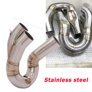 For Ducati Hypermotard 950 SP 2019-2021 Mid Exhaust Tip Connect Link Pipe Steel - Picture 1 of 7