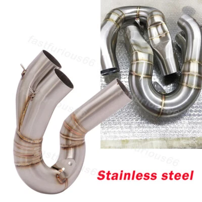 Tubo de conexión de punta de escape medio de acero para Ducati Hypermotard 950 SP 2019-2021 Foto 1 de 4