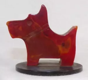Scotty Dog Pencil Sharpener Rootbeer Bakelite Souvenir New York City Vintage - Picture 1 of 9
