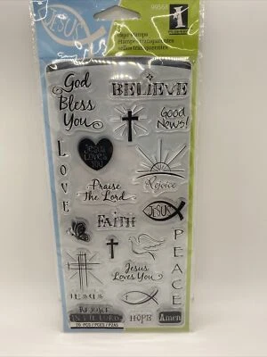 Набор прозрачных зажимных марок Inkadinkado Good News - Изображение 1 из 2