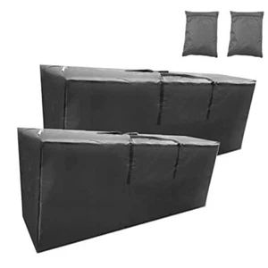 68 Inch Outdoor Cushion Storage Bags 2 Pcs, Extra Large Outdoor Cushion - Picture 1 of 8