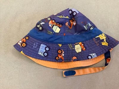 Sombrero de playa para nadar para niños pequeños vehículos de construcción  Foto 1 de 4