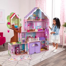 Casa delle bambole in legno mansion treehouse retreat kidkraft dollhouse