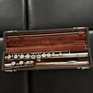Panamerikanische Querflöte Elkhart Indiana Flute im Original Etui Serie #4497 -C-L - Bild 1 von 9