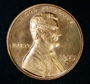 1973 D Lincoln Memorial Cent US Coin CR-301 - Picture 1 of 3