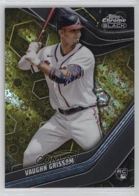 2023 Topps Chrome Black Gold Mini-Diamond Refractor /50 Vaughn Grissom Rookie RC - Image 1 of 2