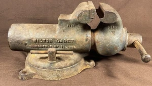 Vintage Wilton Cadet Bench Vise 3-1/2” Jaws w/ Swivel Base - Picture 1 of 19