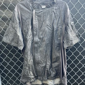 Chef Works Urban Womens Zip Chef Jacket Dark Grey Size XL - Picture 1 of 9