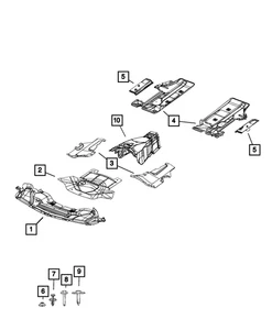 Genuine Mopar Torque Box Shield Right 4780808AG - Picture 1 of 1