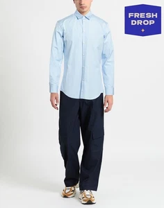 RRP €350 DSQUARED2 Button-Up Shirt IT54 US44 XXL Blue Long Sleeve Made in Italy - Picture 1 of 5