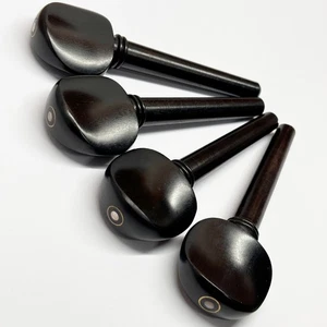 Clavijas de madera de ébano para violonchelo 3/4 ojos parisinos nuevo material de reparación para hacer violonchelo - Imagen 1 de 5