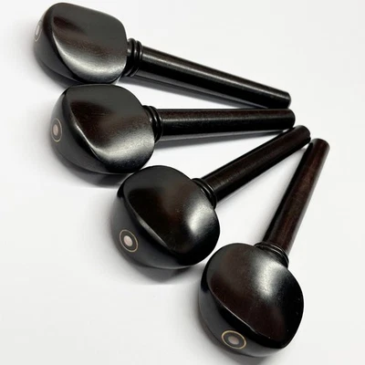 4/4 picchetti legno ebano violoncello occhi parigini nuovo materiale riparazione per fare violoncello - Immagine 1 di 4