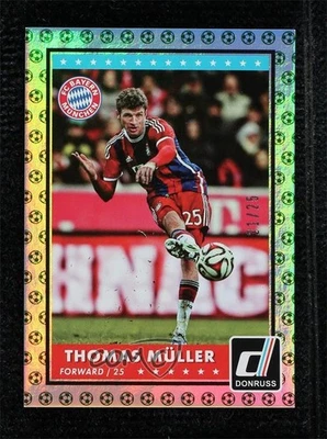 2015 Panini Donruss Green Soccer Ball /25 Thomas Muller (Base) #41 - Image 1 of 2