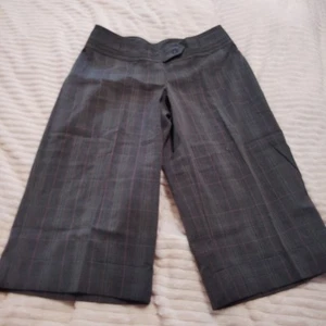 Lane Bryant Gaucho Pants Size 14 Gray Plaid New - Picture 1 of 9