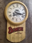 Horloge Murale Vintage Beamish Irish Stout - Déco Pub / Bar en Bois