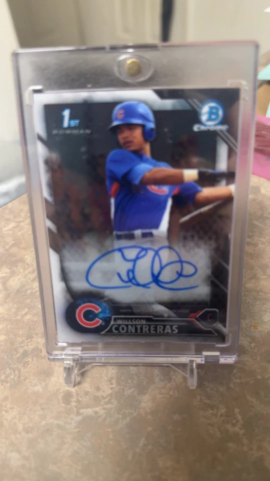 Willson Contreras Bowman 2016 cromo primer novato automático  Foto 1 de 2