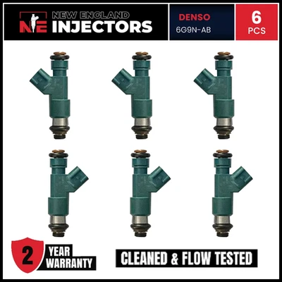 Reman Denso 6G9N-AB 0250 燃油喷射器 6 件套沃尔沃 2008 - 2015 XC70 S80 V70 — 第 1/4 张图片