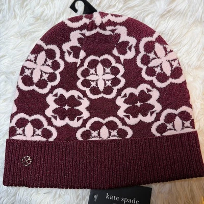 KATE SPADE NEW YORK ARABESQUE KNIT BEANIE ONE Size NEW - Image 1 of 2