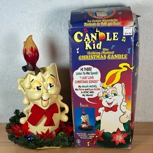 Rare Vintage Telco Talking Motionettes Candle Kid Christmas Decoration & Box - Picture 1 of 7