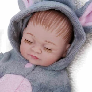 Silicone Reborn Baby Dolls Full Body Soft Vinyl Realistic Newborn Girl Doll Gift - Picture 1 of 10