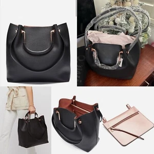 💜💜💜 MIMCO FLIP SIDE TOTE Flipside Handbag Bag Leather + Pouch + Dust Bag - Bild 1 von 18